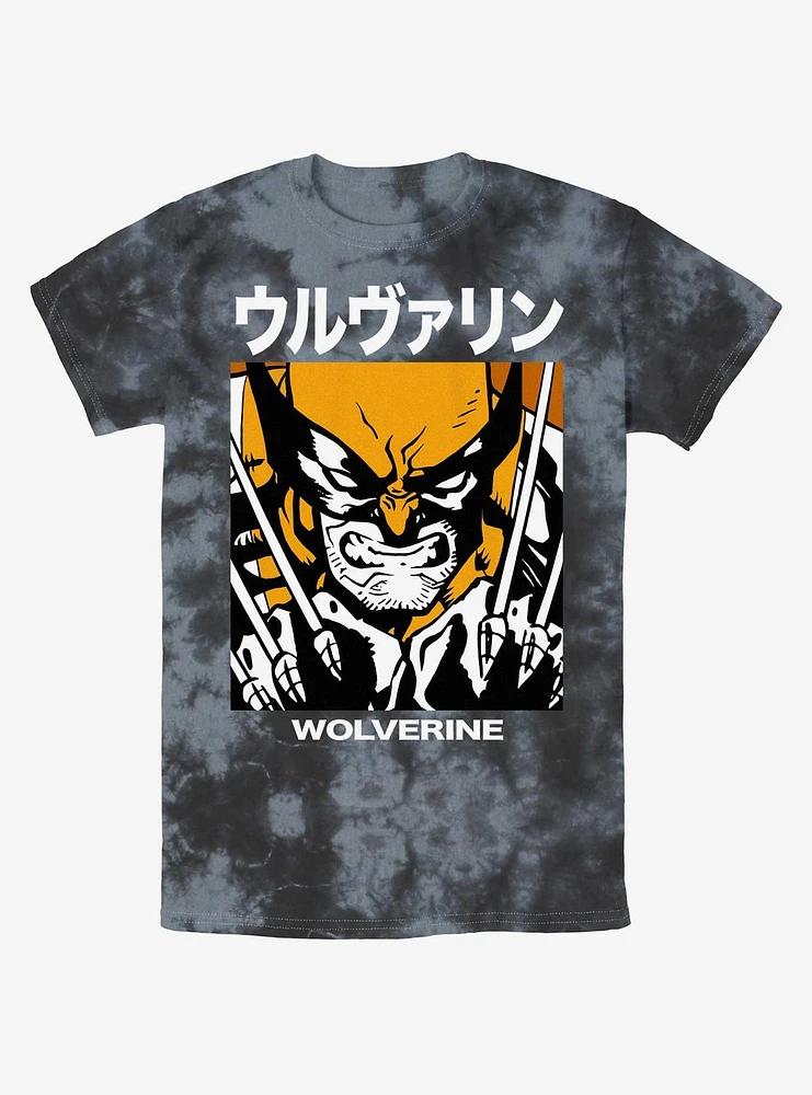 Wolverine Kanji Rage Tie-Dye T-Shirt