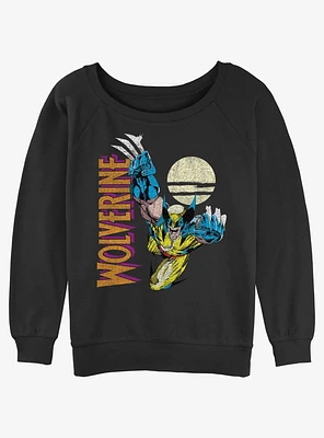Wolverine Pounce At Night Girls Slouchy Sweatshirt