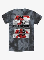 Marvel Deadpool Action Panels Tie-Dye T-Shirt