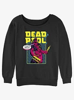 Marvel Deadpool Name Change Girls Slouchy Sweatshirt