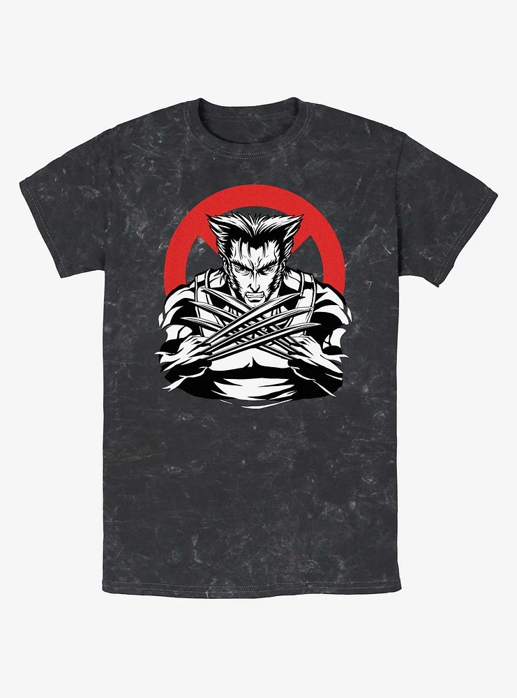 Wolverine Mutated X Logo Mineral Wash T-Shirt