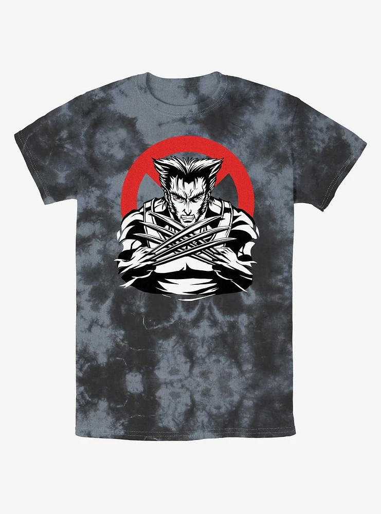 Wolverine Mutated X Logo Tie-Dye T-Shirt