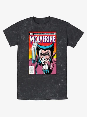 Wolverine Comic Cover Mineral Wash T-Shirt