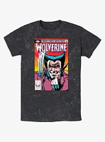 Wolverine Comic Cover Mineral Wash T-Shirt