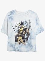 Wolverine Claws Ready Girls Tie-Dye Crop T-Shirt