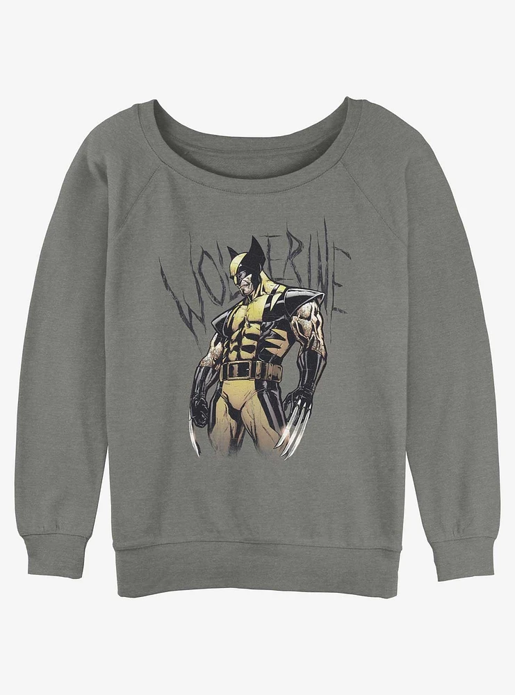 Wolverine Claws Ready Girls Slouchy Sweatshirt