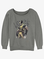 Wolverine Claws Ready Girls Slouchy Sweatshirt