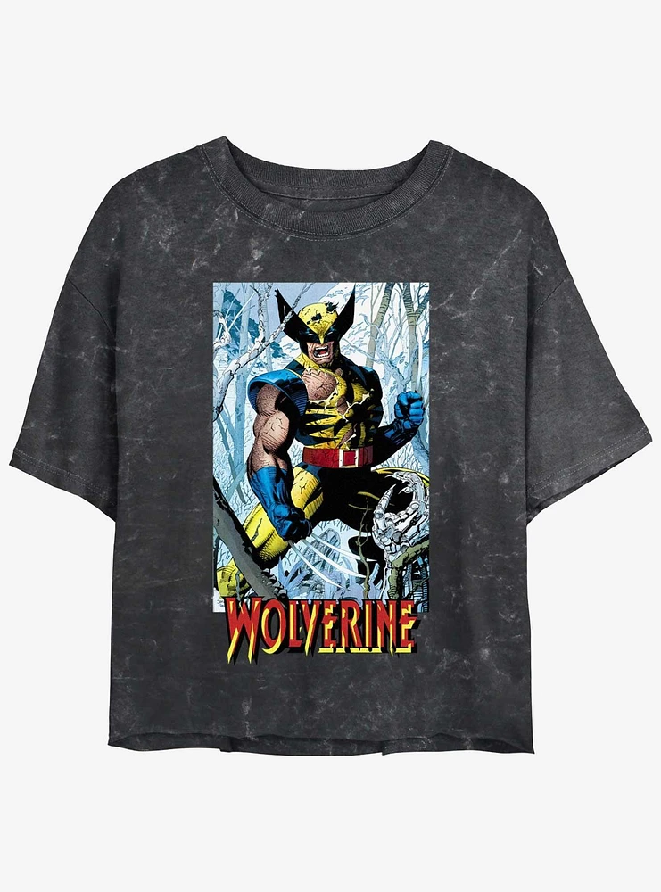 Wolverine Discipline 22 From Then Til Now Trading Card Girls Mineral Wash Crop T-Shirt