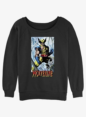 Wolverine Discipline 22 From Then Til Now Trading Card Girls Slouchy Sweatshirt