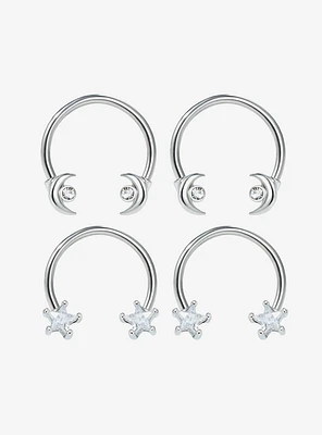 Steel Moon Star Circular Barbell 4 Pack