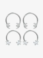 Steel Moon Star Circular Barbell 4 Pack