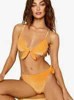 Dippin' Daisy's Charisma V Neckline Swim Top Golden Hour