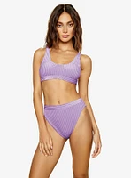 Dippin' Daisy's Ultra High Waisted Cheeky Swim Bottom Ultraviolet