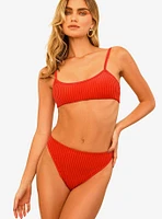 Dippin' Daisy's Brink Scoop Neck Swim Top Wild Cherry