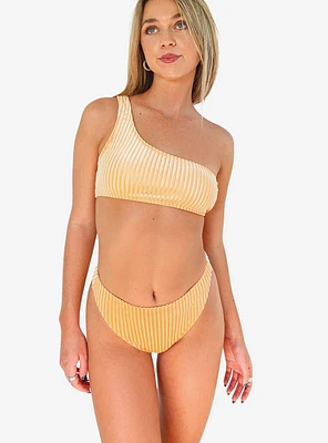 Dippin' Daisy's Seashore Cheeky High Waisted Swim Bottom Golden Hour