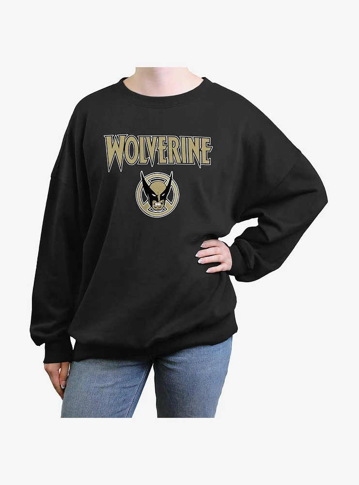 Wolverine Logan Icon Girls Oversized Sweatshirt