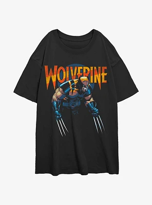 Wolverine Dark Girls Oversized T-Shirt