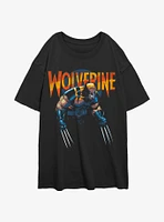 Wolverine Dark Girls Oversized T-Shirt