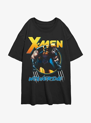 Wolverine Angry Logan Girls Oversized T-Shirt