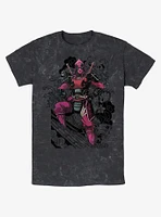 Marvel Deadpool Dragon Ninja Mineral Wash T-Shirt