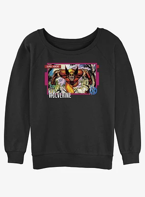 Wolverine Super Hero Womens Slouchy Sweatshirt