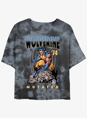 Wolverine Mutated Womens Tie-Dye Crop T-Shirt