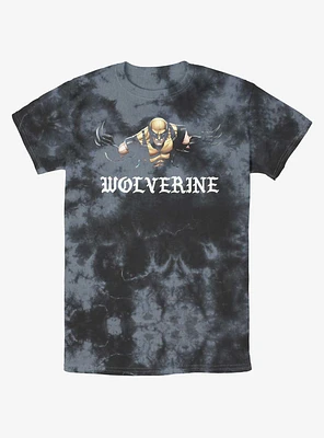 Wolverine Punch With Blades Tie-Dye T-Shirt