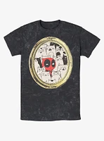 Marvel Deadpool Cats Rule Everything Around Me Portrait Mineral Wash T-Shirt