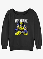 Wolverine Rage On Womens Slouchy Sweatshirt