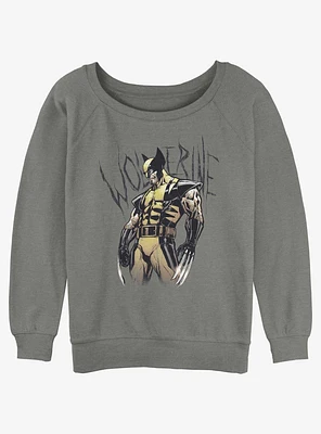 Wolverine Claws Ready Womens Slouchy Sweatshirt