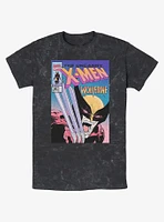 Wolverine The Uncanny X-Men Comic Cover Mineral Wash T-Shirt