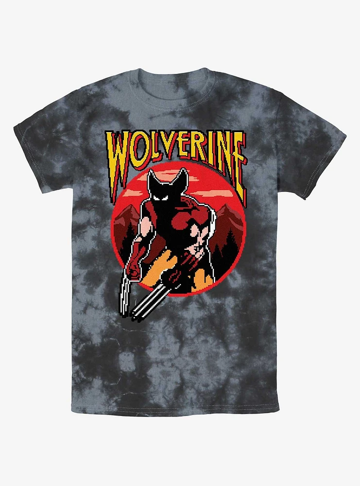 Wolverine Pixel Tie-Dye T-Shirt