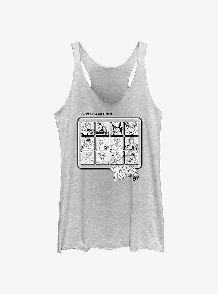 Marvel X-Men '97 Previously On Womens Tank Top