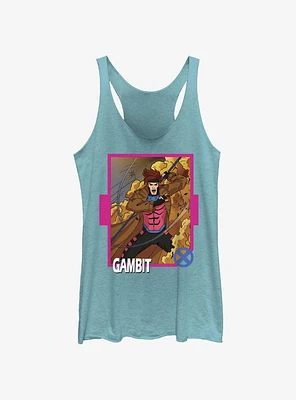 Marvel X-Men '97 Gambit Card Womens Tank Top