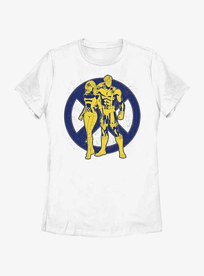 Marvel X-Men '97 Jean Grey And Cyclops Team Womens T-Shirt