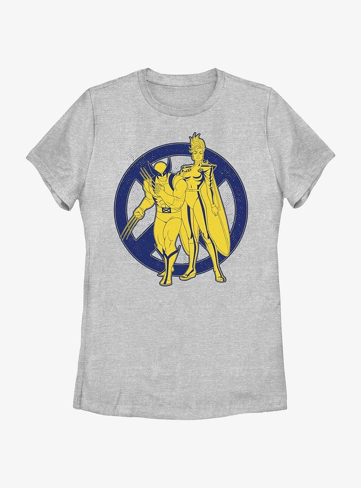 Marvel X-Men '97 Wolverine And Storm Team Womens T-Shirt