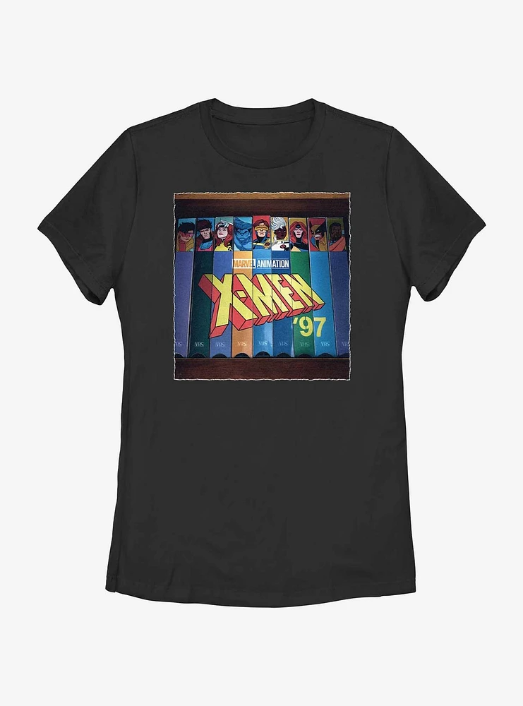 Marvel X-Men '97 VHS Collection Womens T-Shirt