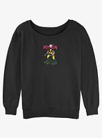 Wolverine Action Pose Womens Slouchy Sweatshirt