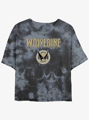 Wolverine Logan Icon Womens Tie-Dye Crop T-Shirt