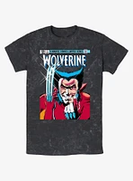 Wolverine 1st Issue Comic Cover Mineral Wash T-Shirt