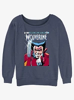 Wolverine 1st Issue Comic Cover Womens Slouchy Sweatshirt