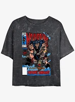 Wolverine Wolvey 48 Comic Cover Womens Mineral Wash Crop T-Shirt