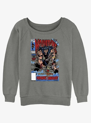 Wolverine Wolvey 48 Comic Cover Womens Slouchy Sweatshirt