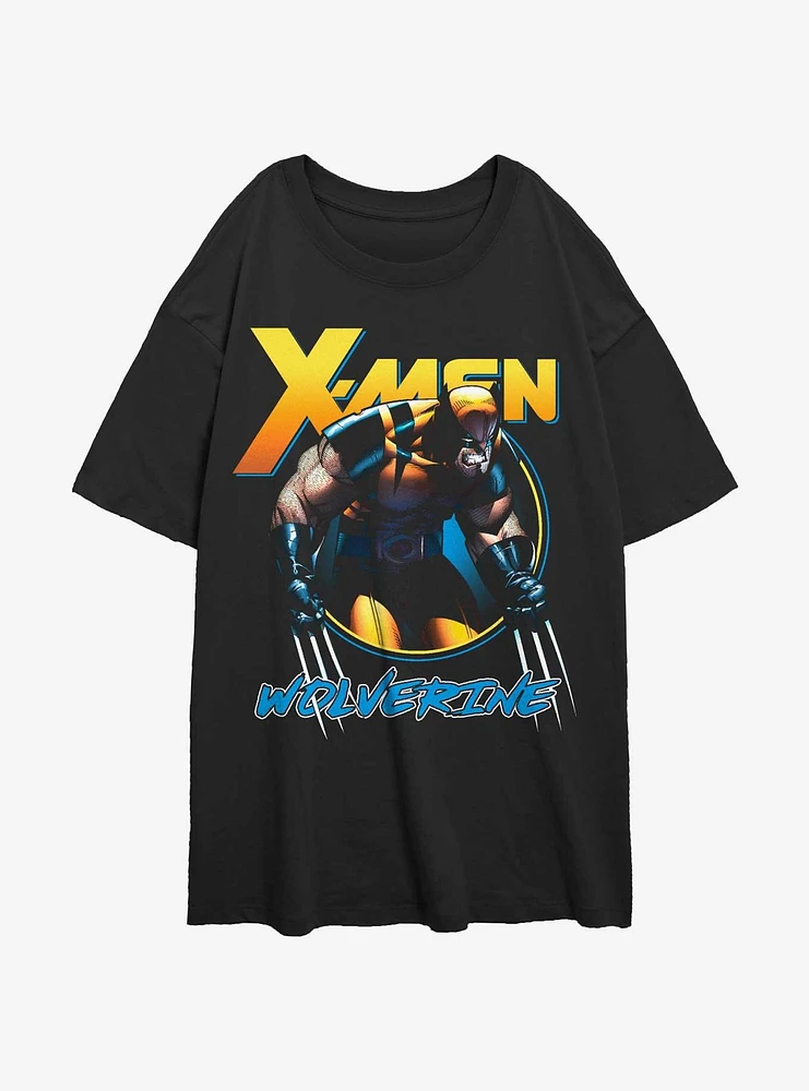 Wolverine Angry Logan Womens Oversized T-Shirt