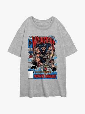 Wolverine Wolvey 48 Comic Cover Womens Oversized T-Shirt