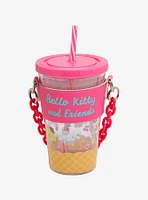 Hello Kitty And Friends Ice Cream Acrylic Travel Cup With Holder