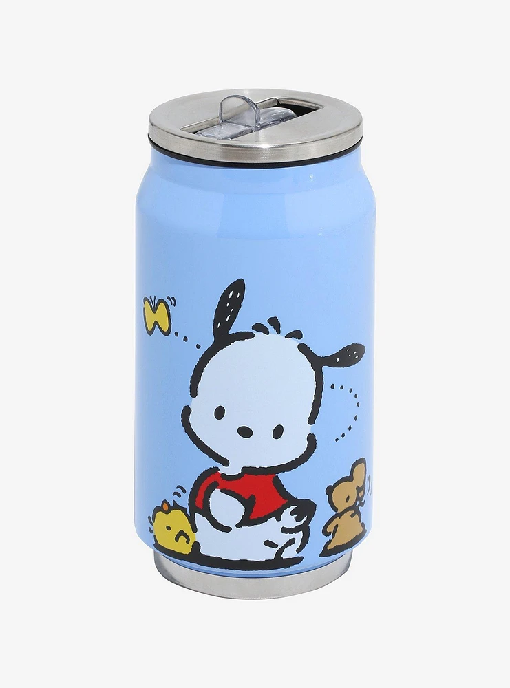 Pochacco & Friends Blue Soda Can Water Bottle