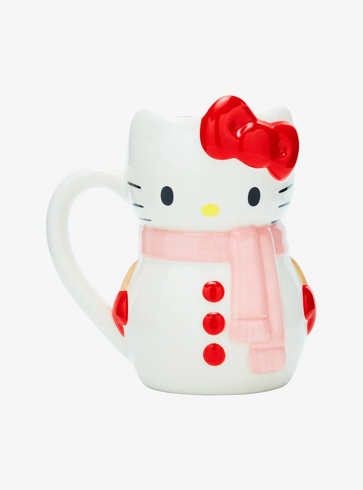 Hello Kitty Snowman Figural Mug