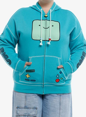 Adventure Time BMO Cosplay Girls Zip-Up Hoodie Plus