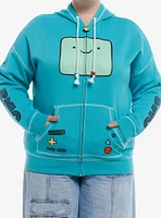 Adventure Time BMO Cosplay Girls Zip-Up Hoodie Plus